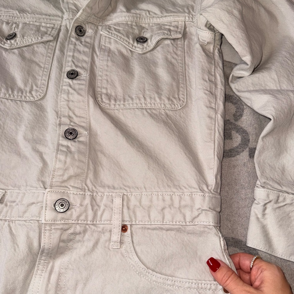 Abercrombie & Fitch Denim Shirt Dress, Grey - Picture 6 of 11